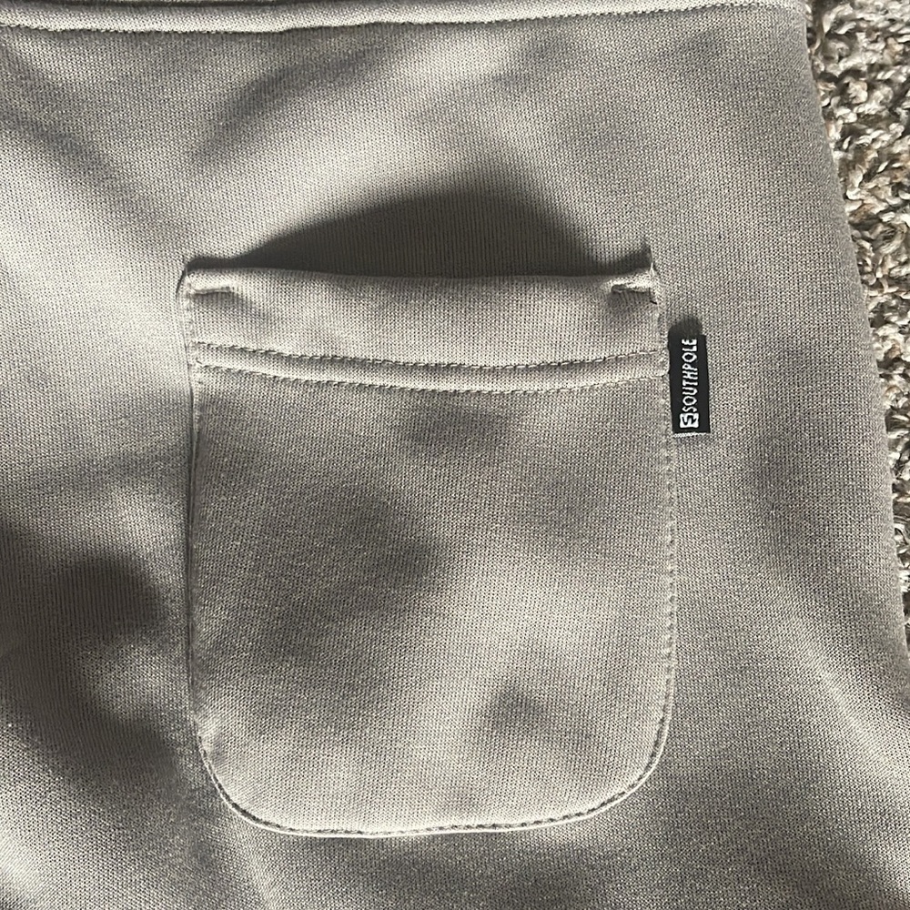 South Pole Gray Fleece Joggers with Black Accents - Picture 9 of 13